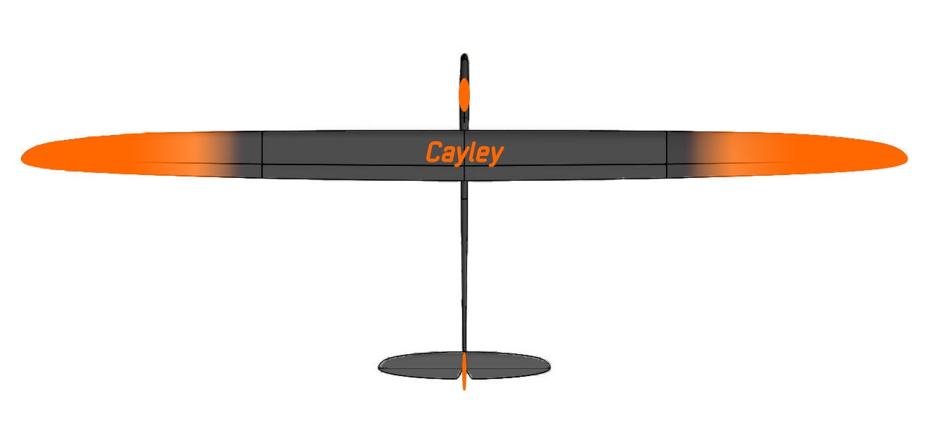 Cayley F5J - Black & Orange Ombre